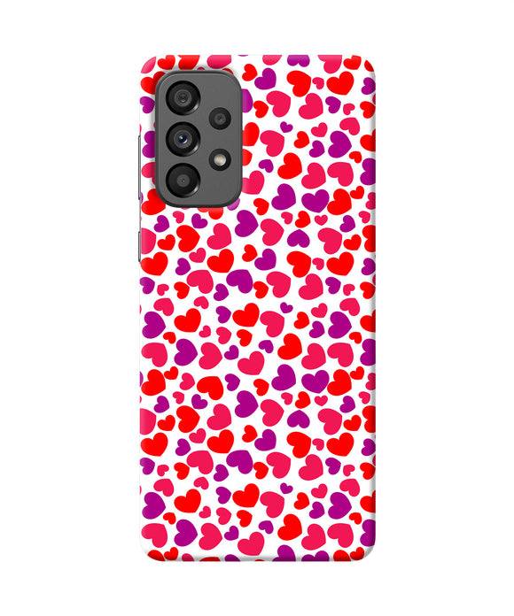 Heart print Samsung A73 5G Back Cover