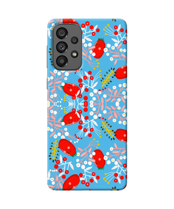 Small red animation pattern Samsung A73 5G Back Cover