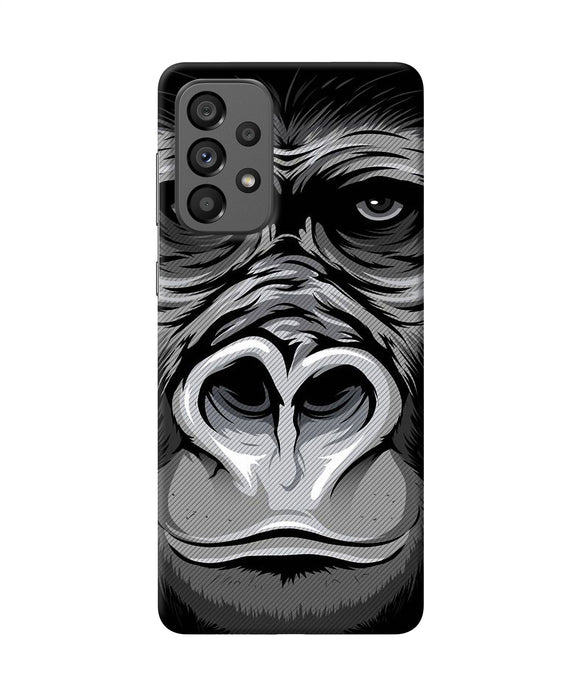 Black chimpanzee Samsung A73 5G Back Cover