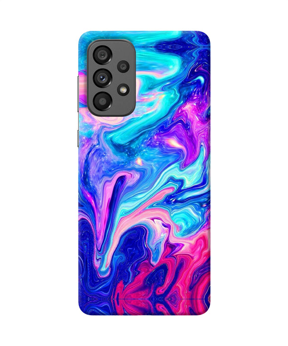 Abstract colorful water Samsung A73 5G Back Cover