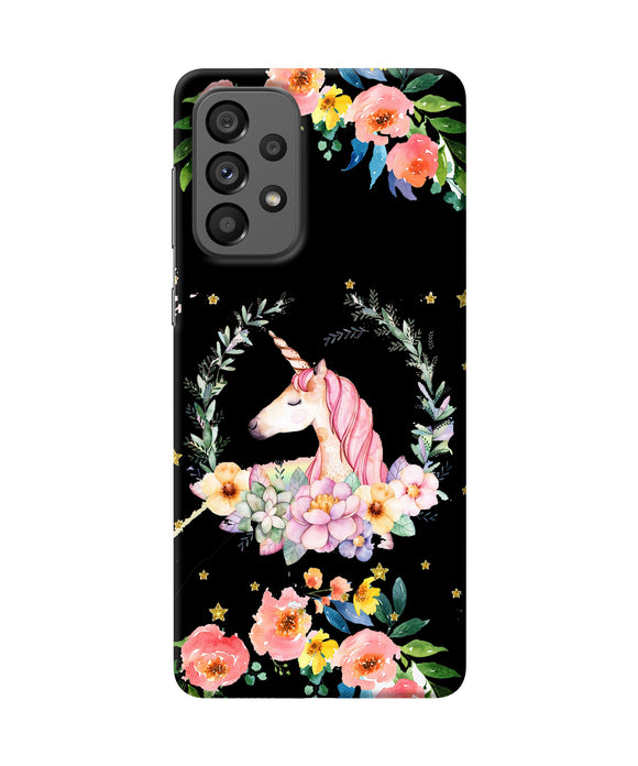Unicorn flower Samsung A73 5G Back Cover