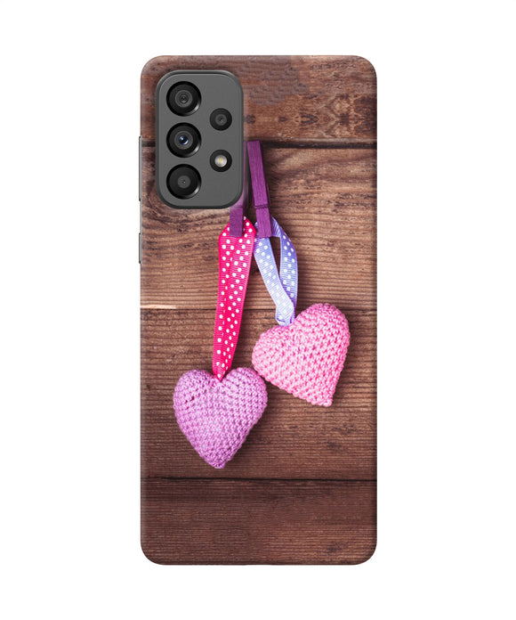 Two gift hearts Samsung A73 5G Back Cover