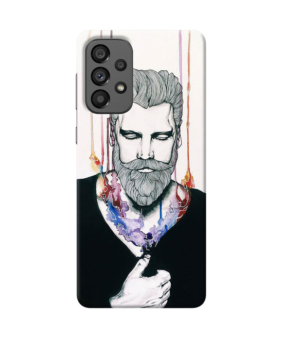 Beard man character Samsung A73 5G Back Cover