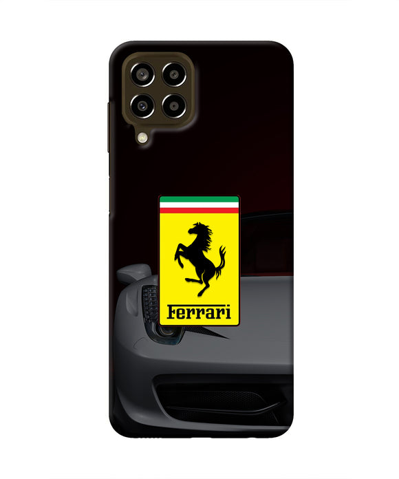White Ferrari Samsung M33 5G Real 4D Back Cover