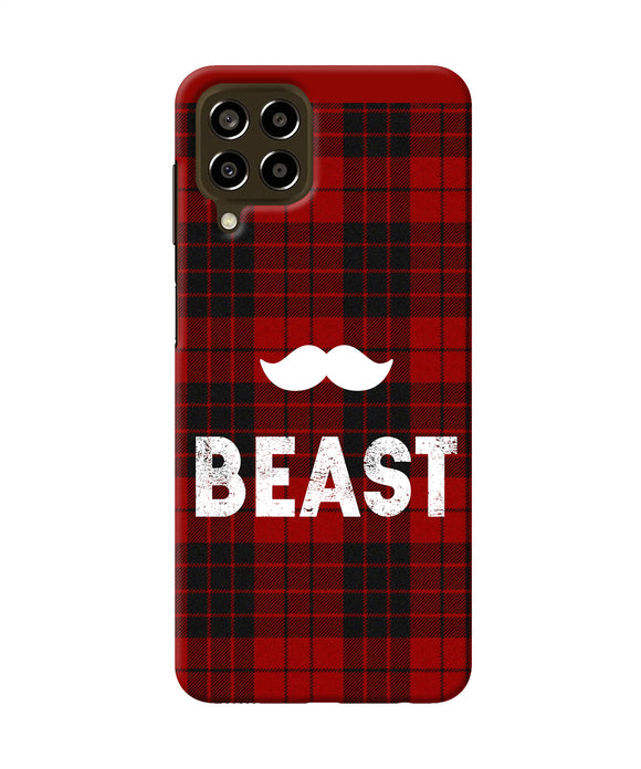 Beast red square Samsung M33 5G Back Cover