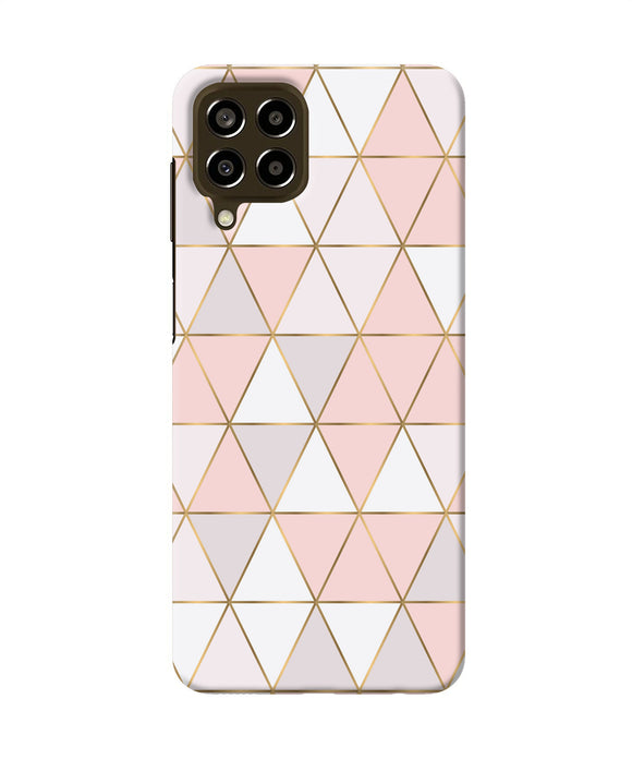 Abstract pink triangle pattern Samsung M33 5G Back Cover