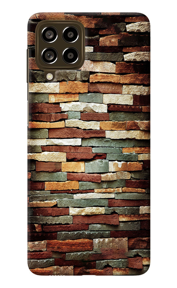 Bricks Pattern Samsung M53 5G Back Cover