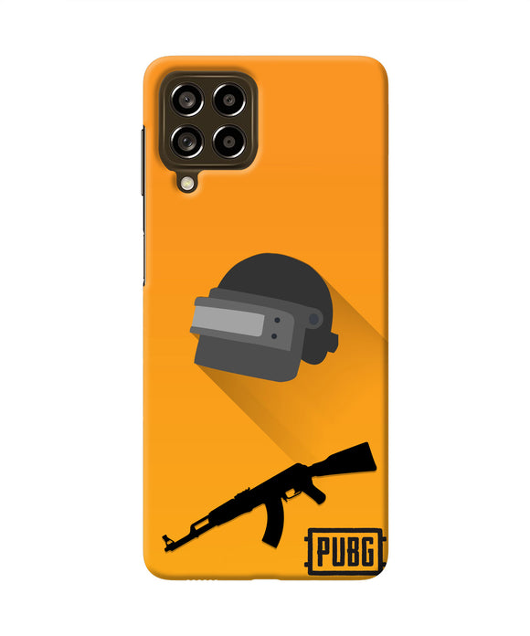 PUBG Helmet and Gun Samsung M53 5G Real 4D Back Cover