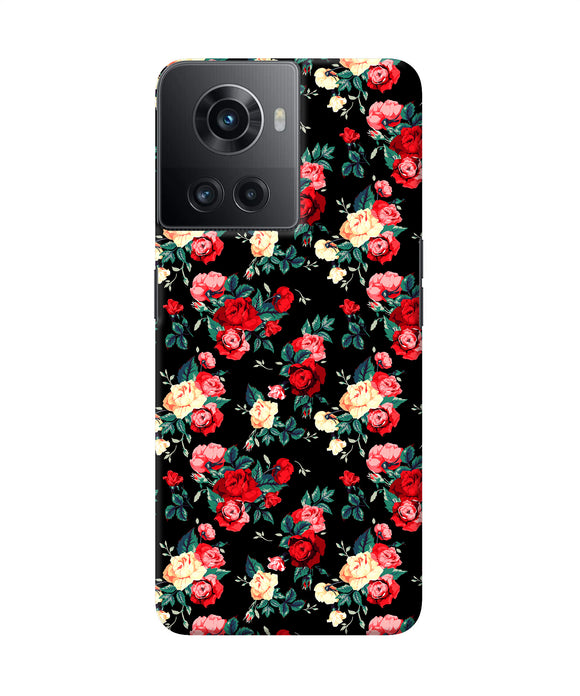 Rose Pattern OnePlus 10R 5G Back Cover