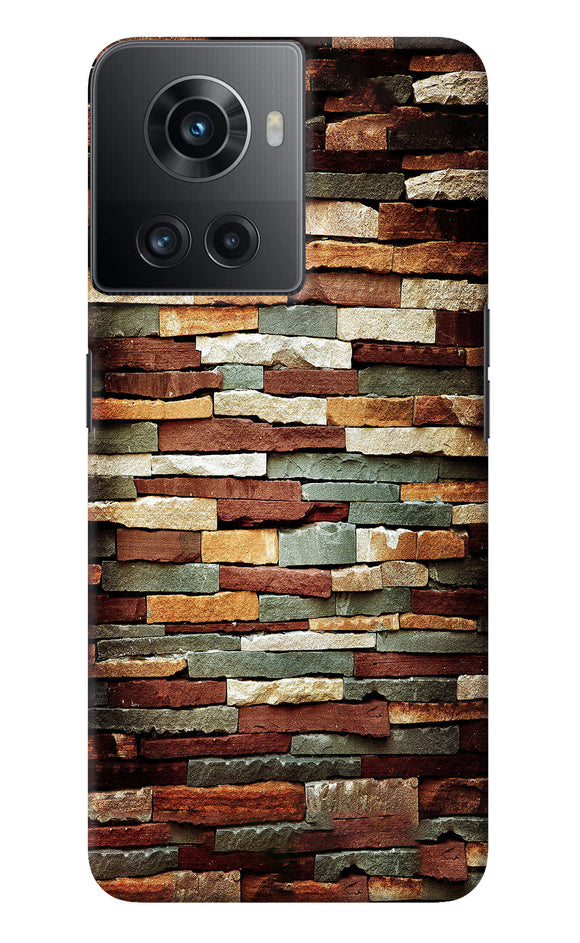 Bricks Pattern OnePlus 10R 5G Back Cover