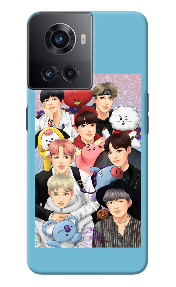 BTS with animals OnePlus 10R 5G Back Cover