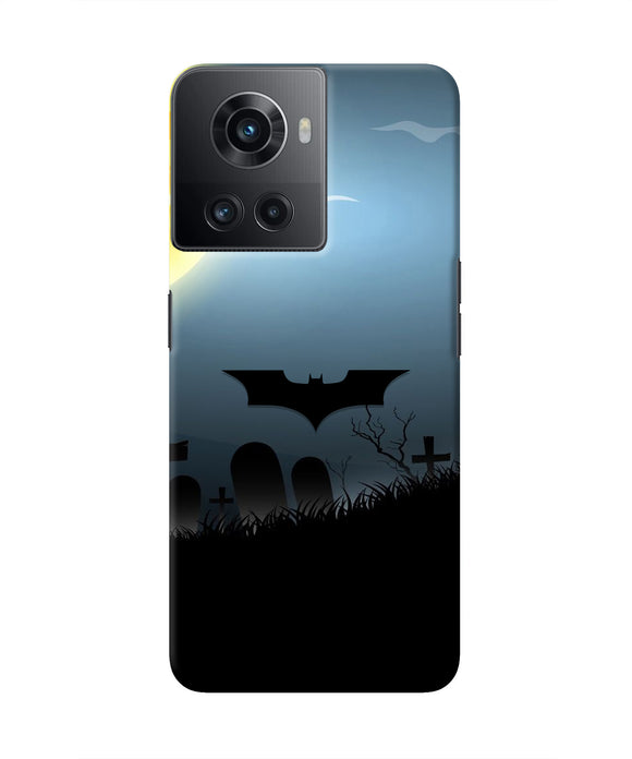 Batman Scary cemetry OnePlus 10R 5G Real 4D Back Cover