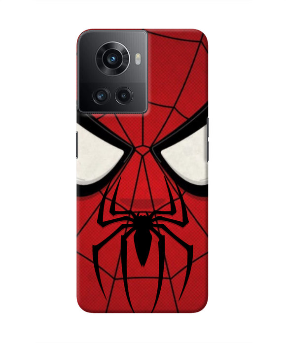 Spiderman Face OnePlus 10R 5G Real 4D Back Cover