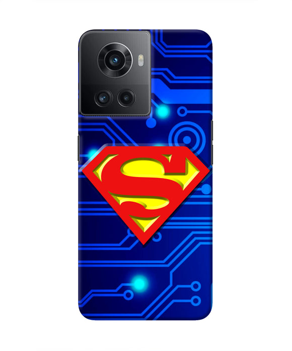 Superman Abstract OnePlus 10R 5G Real 4D Back Cover