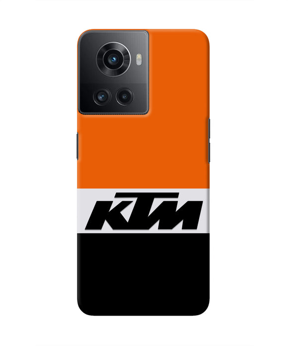 KTM Colorblock OnePlus 10R 5G Real 4D Back Cover