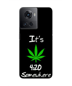 Weed Quote OnePlus 10R 5G Real 4D Back Cover