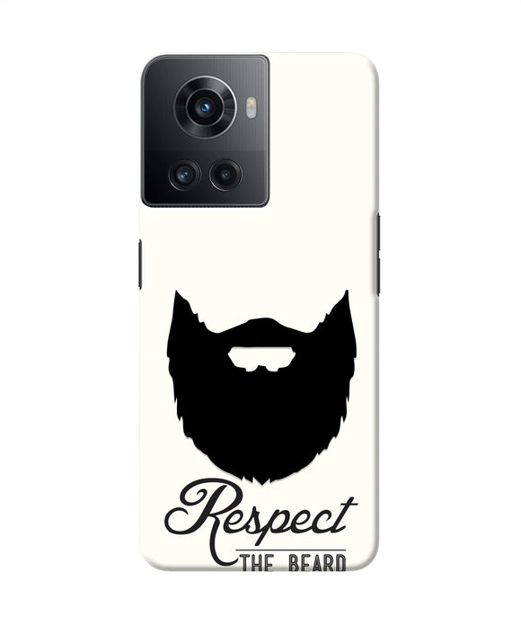 Respect the Beard OnePlus 10R 5G Real 4D Back Cover