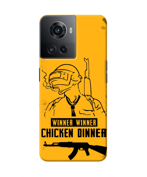 PUBG Chicken Dinner OnePlus 10R 5G Real 4D Back Cover