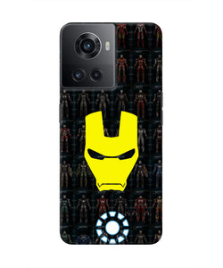 Iron Man Suit OnePlus 10R 5G Real 4D Back Cover