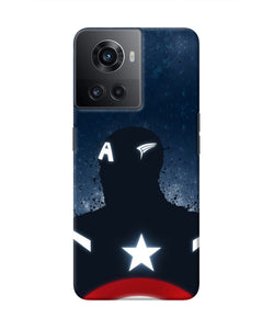 Captain america Shield OnePlus 10R 5G Real 4D Back Cover