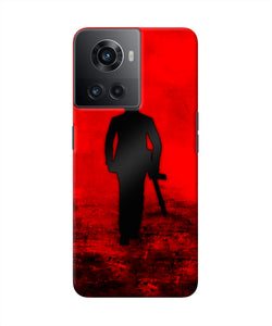 Rocky Bhai with Gun OnePlus 10R 5G Real 4D Back Cover