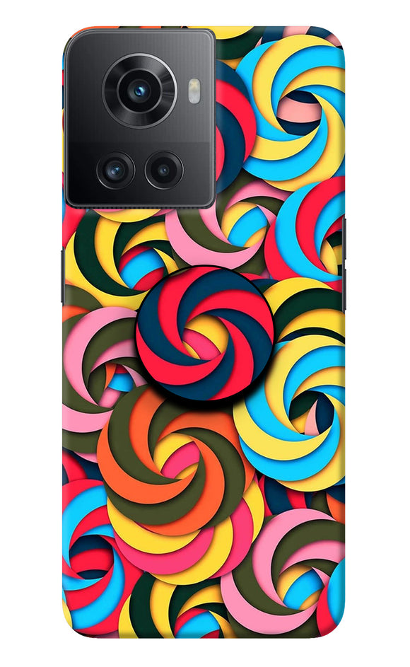 Spiral Pattern OnePlus 10R 5G Pop Case