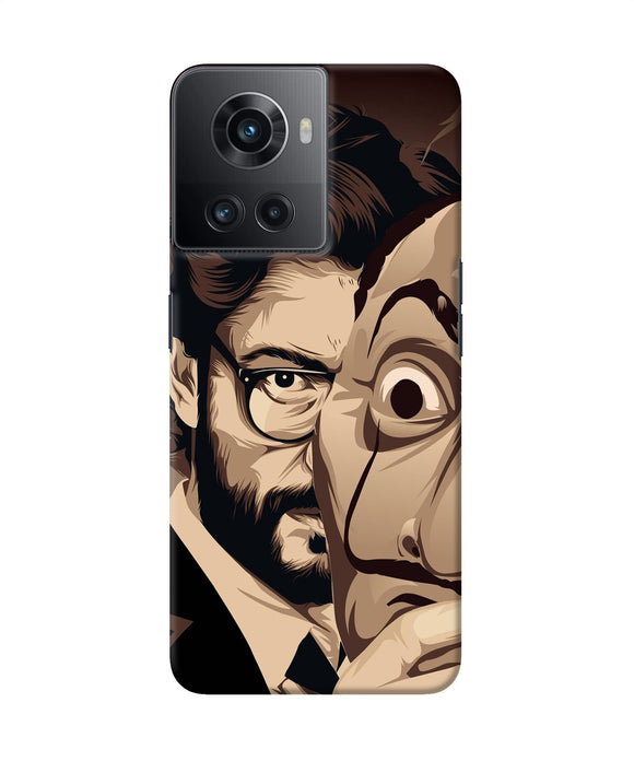 Money Heist Professor Art OnePlus 10R 5G Back Cover