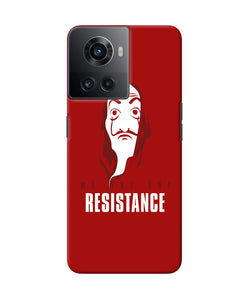 Money Heist Resistance Quote OnePlus 10R 5G Back Cover