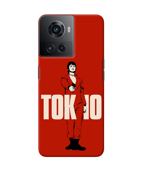 Money Heist Tokyo With Gun OnePlus 10R 5G Back Cover