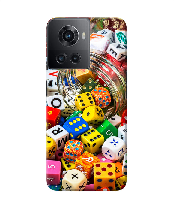 Colorful Dice OnePlus 10R 5G Back Cover