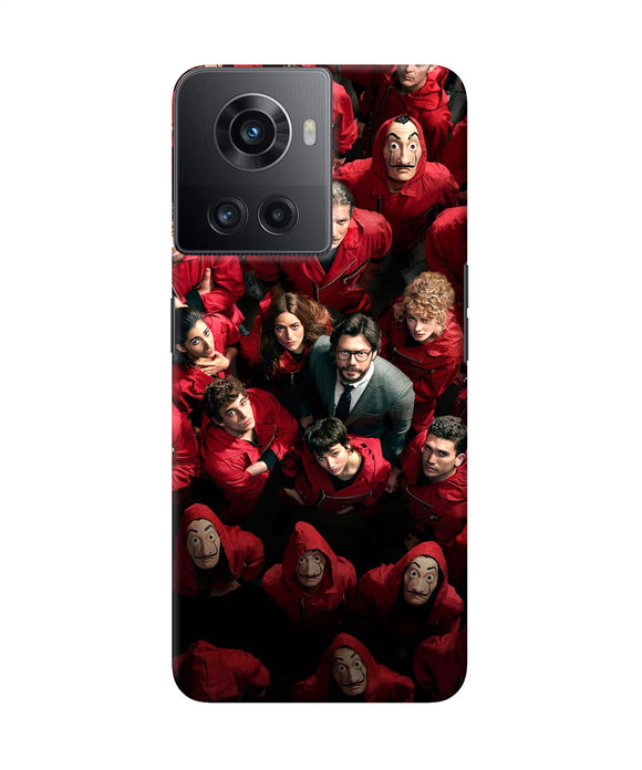 Money Heist Professor with Hostages OnePlus 10R 5G Back Cover