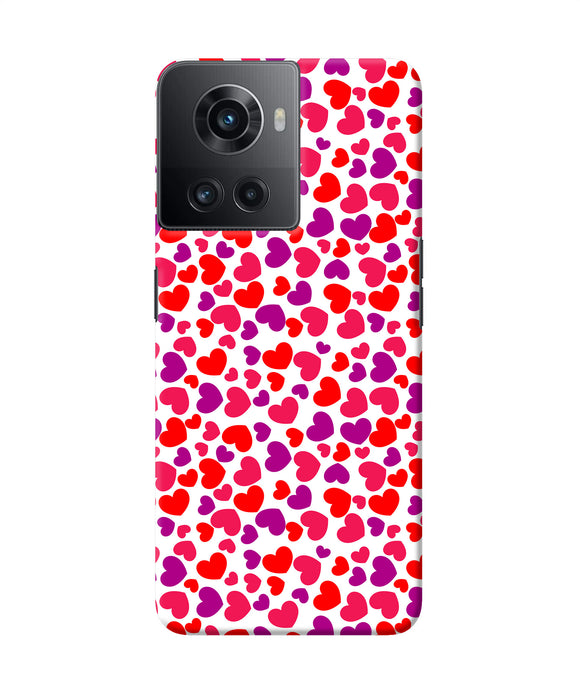 Heart print OnePlus 10R 5G Back Cover