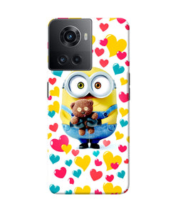 Minion teddy hearts OnePlus 10R 5G Back Cover