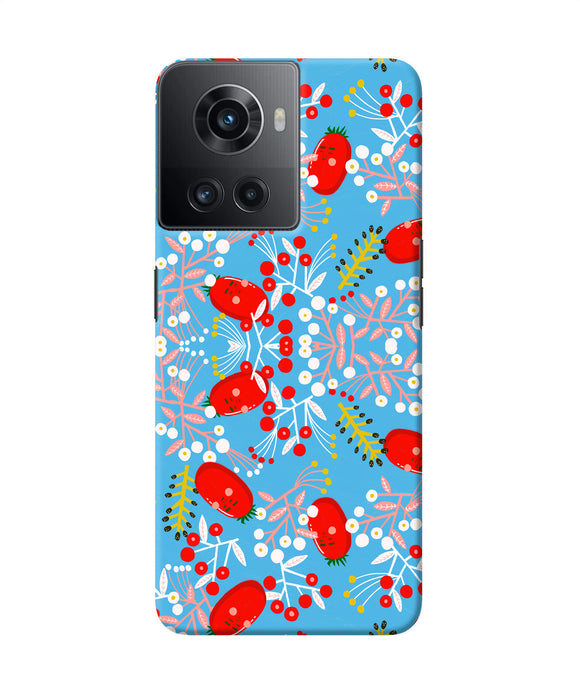 Small red animation pattern OnePlus 10R 5G Back Cover