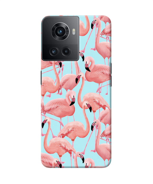 Abstract sheer bird print OnePlus 10R 5G Back Cover