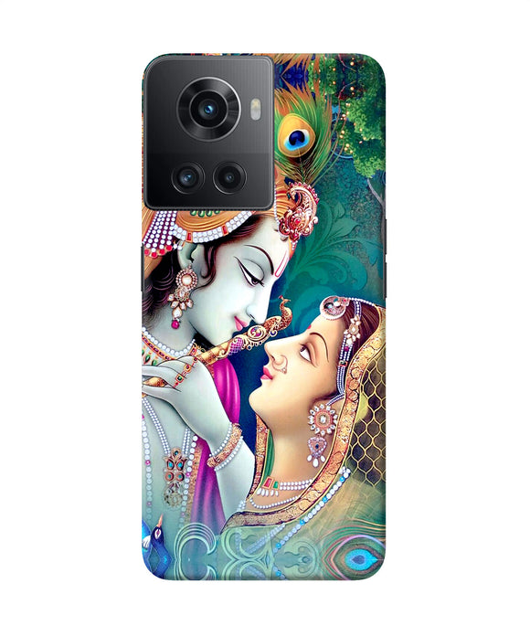 Lord radha krishna paint OnePlus 10R 5G Back Cover