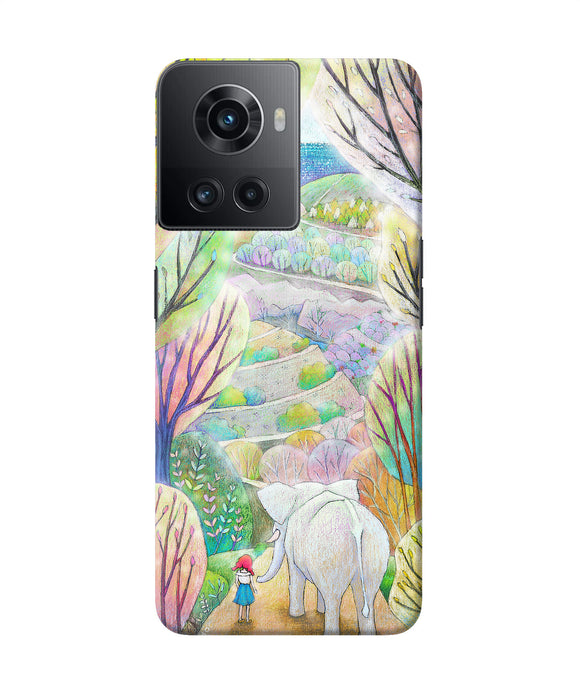 Natual elephant girl OnePlus 10R 5G Back Cover