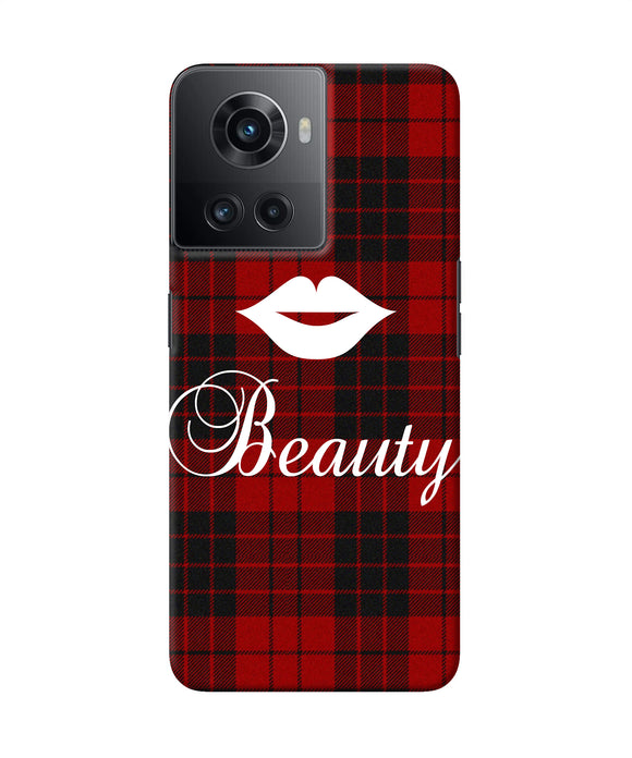 Beauty red square OnePlus 10R 5G Back Cover