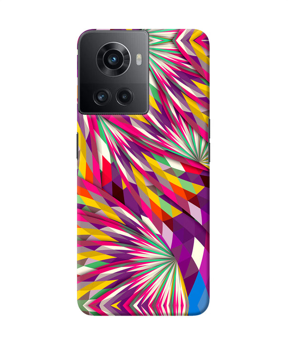 Abstract colorful print OnePlus 10R 5G Back Cover