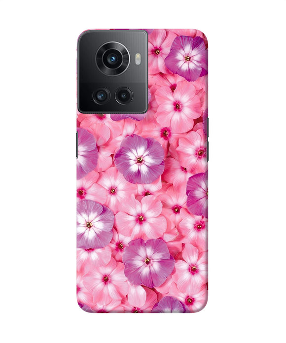 Natural pink flower OnePlus 10R 5G Back Cover