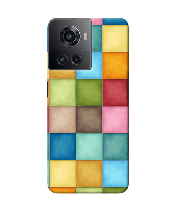 Abstract colorful squares OnePlus 10R 5G Back Cover