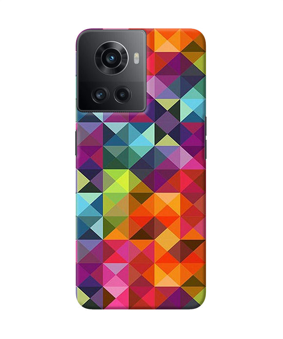 Abstract triangle pattern OnePlus 10R 5G Back Cover