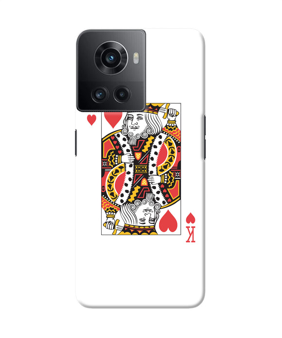 Heart king card OnePlus 10R 5G Back Cover