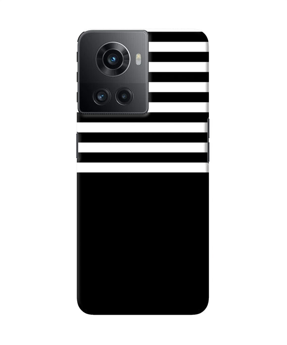 Black and white print OnePlus 10R 5G Back Cover
