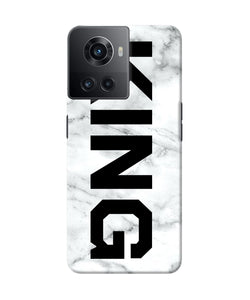 King marble text OnePlus 10R 5G Back Cover