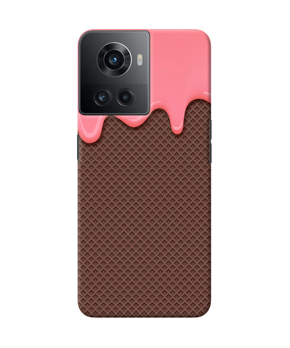 Waffle cream biscuit OnePlus 10R 5G Back Cover