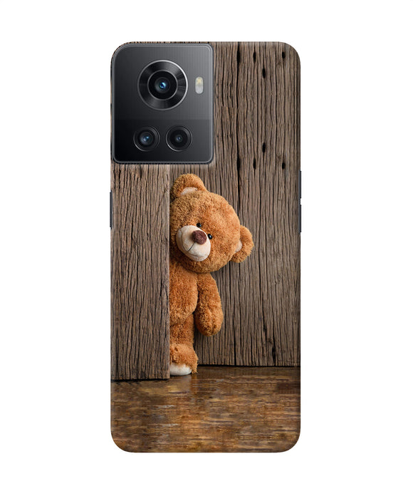 Teddy wooden OnePlus 10R 5G Back Cover