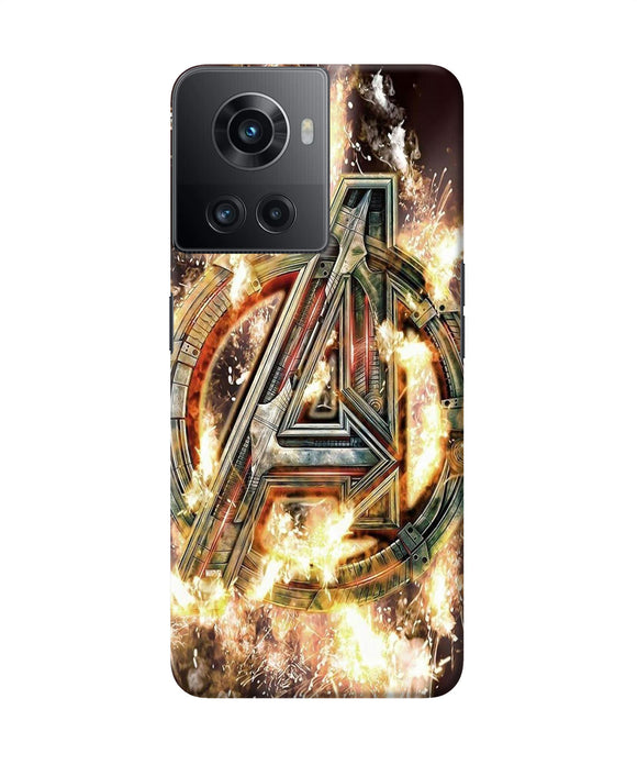 Avengers burning logo OnePlus 10R 5G Back Cover