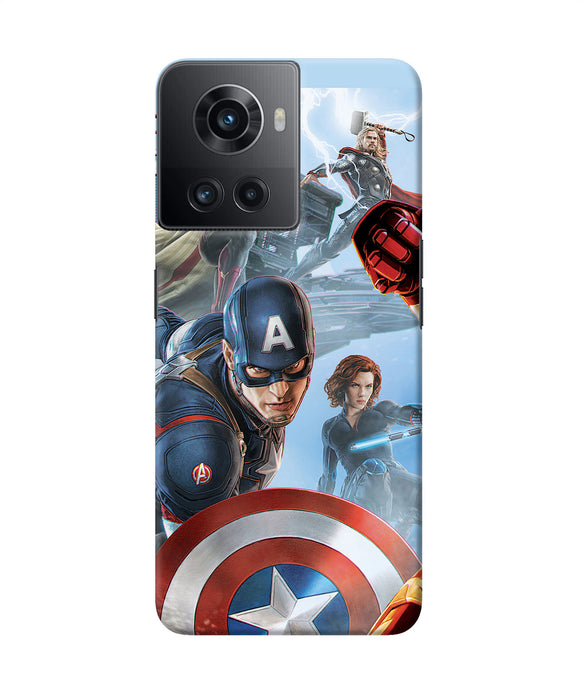 Avengers on the sky OnePlus 10R 5G Back Cover