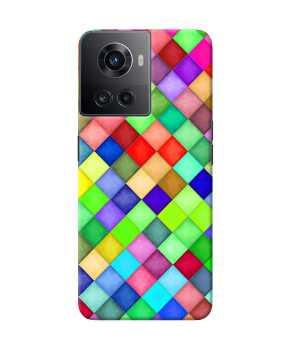 Abstract colorful squares OnePlus 10R 5G Back Cover